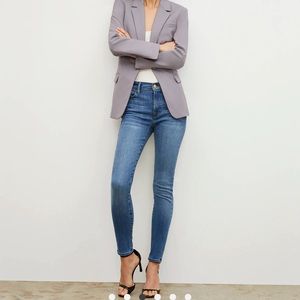 Frame Denim Size 26 Le High Skinny Mid Rise Skinny Jeans Medium Nice Medium Wash